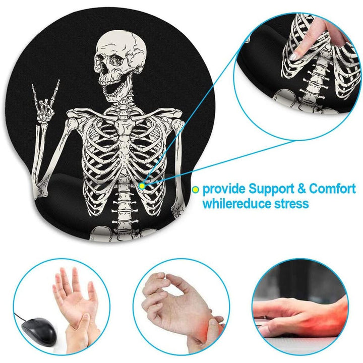 Skeleton Grip Ergonomic Mouse Pad - DOKUTRONIX
