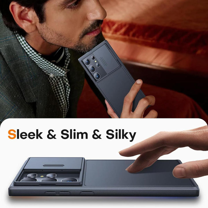 TAURI Galaxy S24 Ultra Kickstand Case - Black - DOKUTRONIX