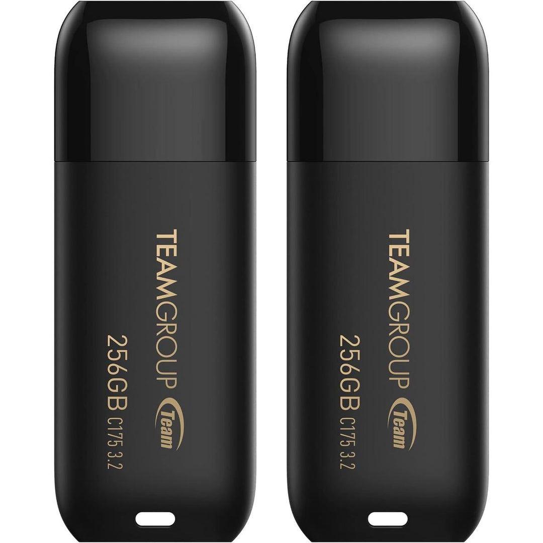 TEAMGROUP 256GB C175 Duo USB Drive - Matte Black - DOKUTRONIX