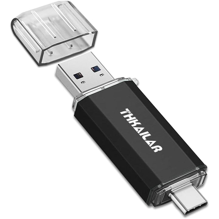 THKAILAR Duo 256GB USB-C Flash Drive - High-Speed - DOKUTRONIX