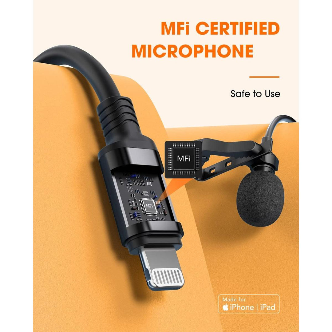 ttstar iPhone Lavalier Mic - 16.4ft Omnidirectional - DOKUTRONIX