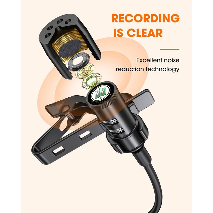 ttstar iPhone Lavalier Mic - 16.4ft Omnidirectional - DOKUTRONIX