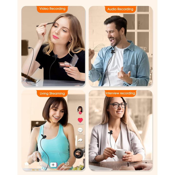 ttstar iPhone Lavalier Mic - 16.4ft Omnidirectional - DOKUTRONIX