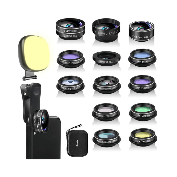 Ultimate Lens Kit w/ Selfie Light - DOKUTRONIX