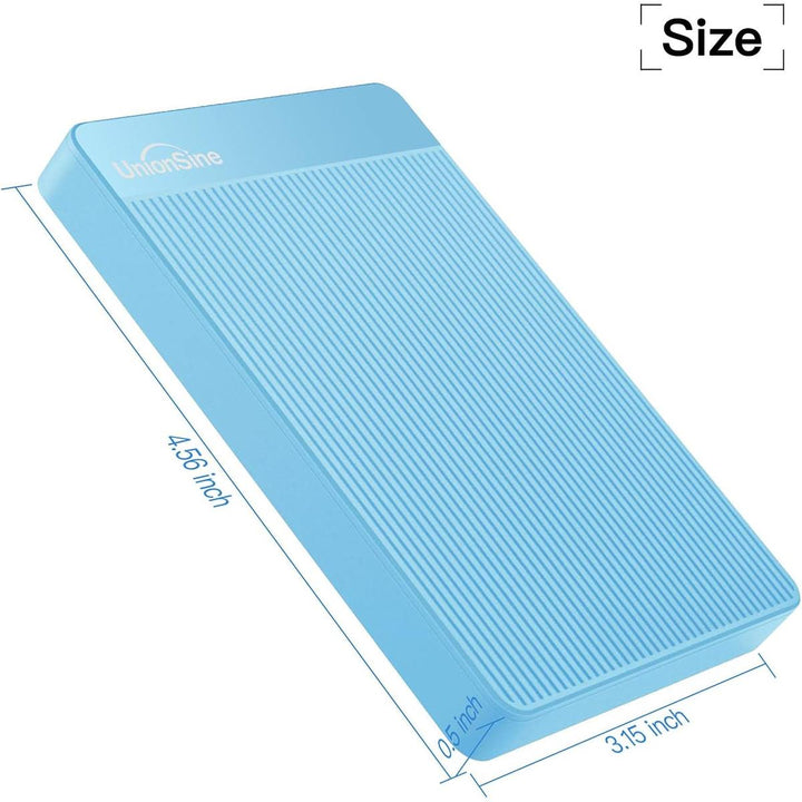 UnionSine Slim 320GB USB 3.0 External HDD - Blue - DOKUTRONIX