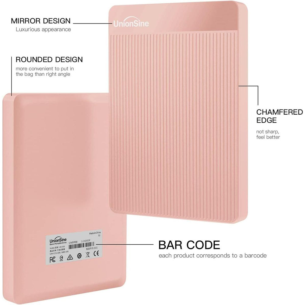 UniSlim 320 Pink HDD-USB 3.0 - DOKUTRONIX