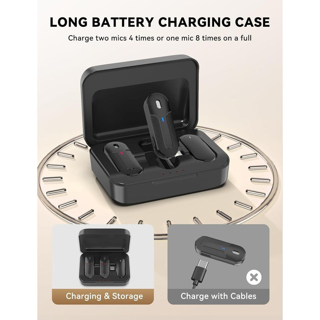 Wireless Lavalier Duo: Noise-Cancel, 40H - DOKUTRONIX