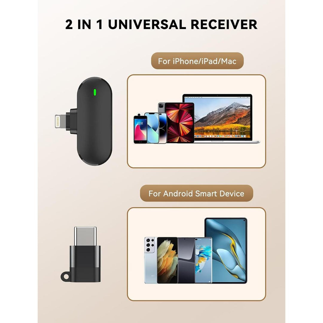 Wireless Lavalier Duo: Noise-Cancel, 40H - DOKUTRONIX