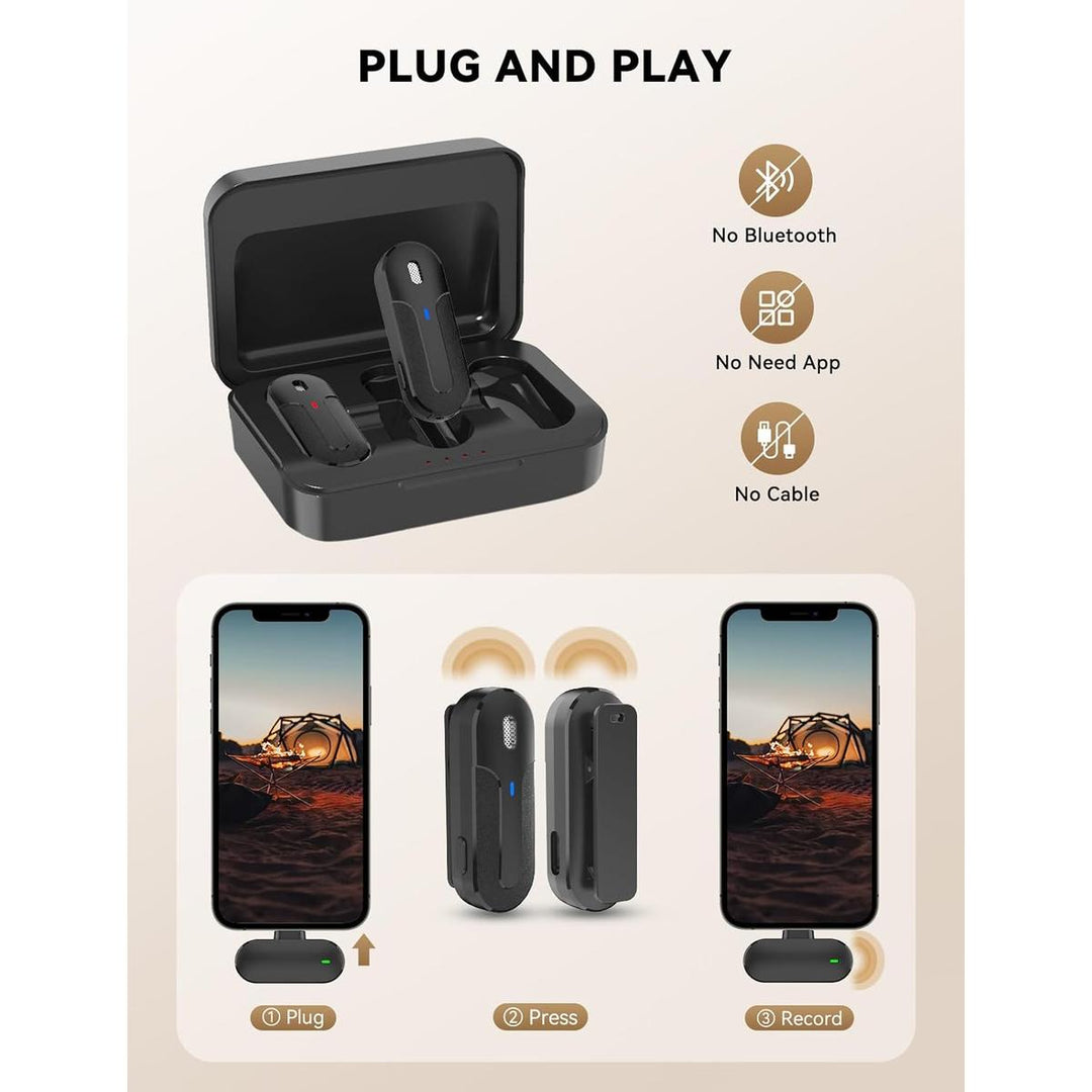 Wireless Lavalier Duo: Noise-Cancel, 40H - DOKUTRONIX