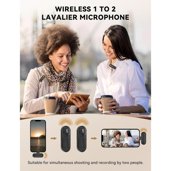 Wireless Lavalier Duo: Noise-Cancel, 40H - DOKUTRONIX