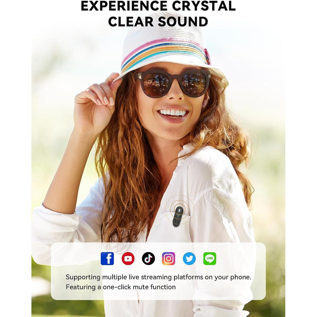 Wireless Lavalier Duo: Noise-Cancel, 40H - DOKUTRONIX