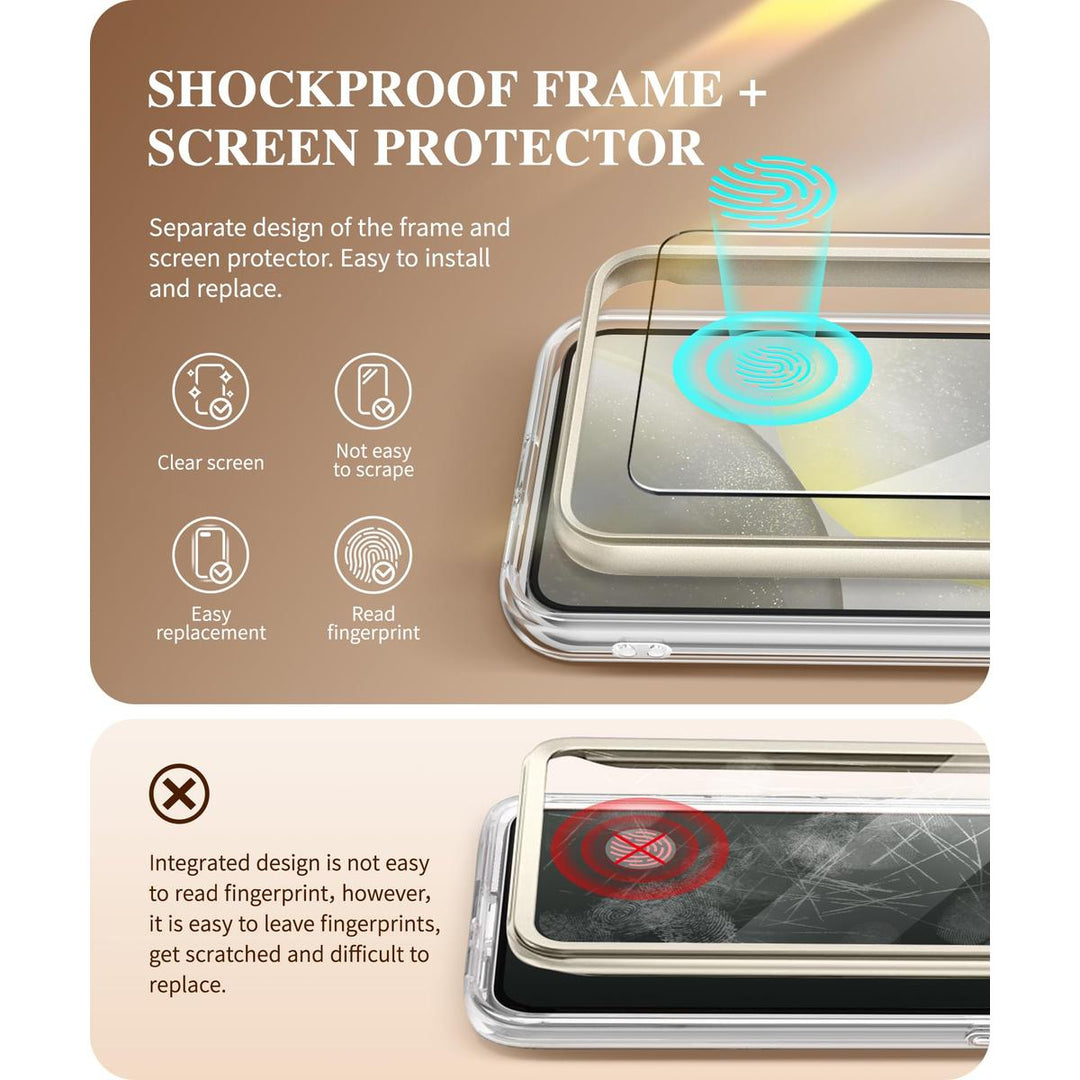 GVIEWIN Quicksand Samsung S24 Plus Case - DOKUTRONIX