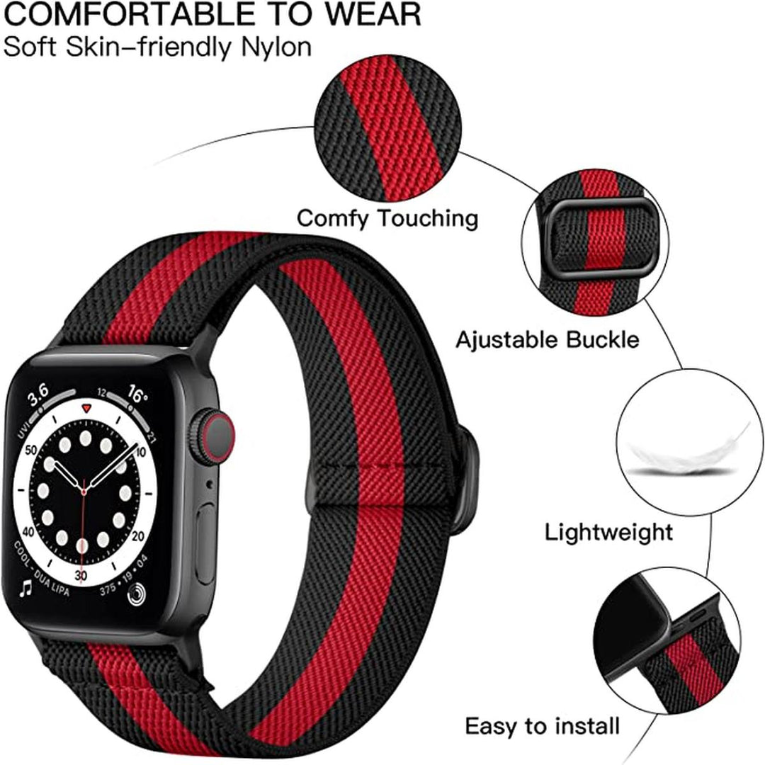Dokutronix FlexiBand: Noir & Crimson Strap - DOKUTRONIX
