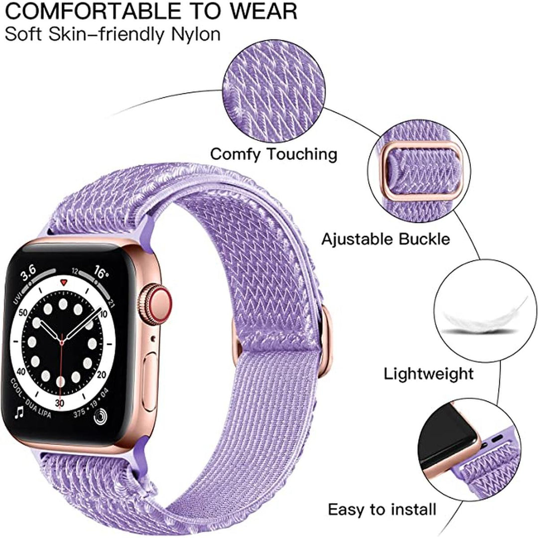 Lilac Dokutronix Elastic iWatch Band - DOKUTRONIX