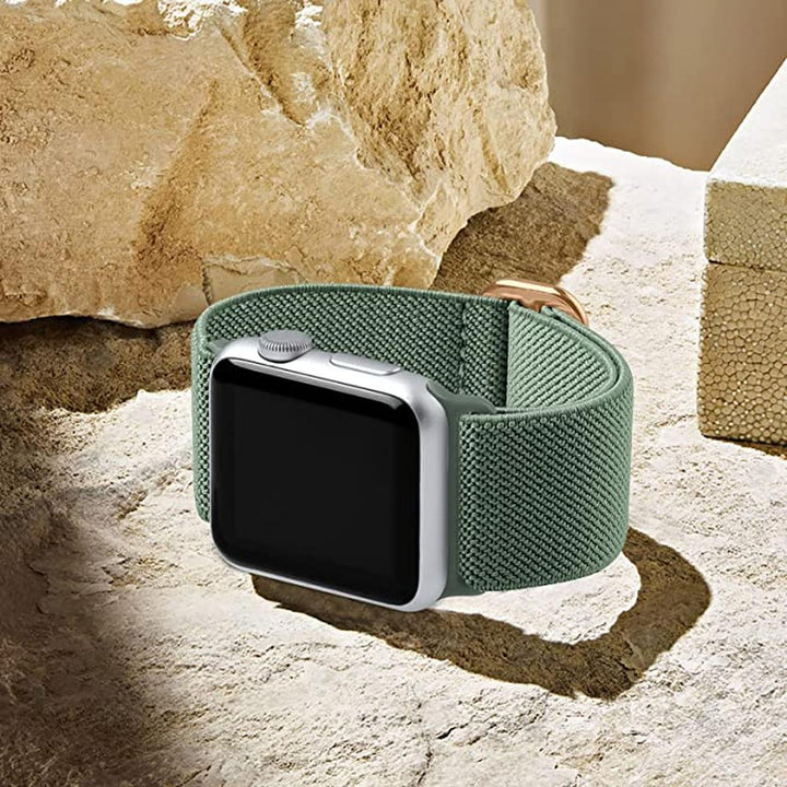 Elastic Pine Green iWatch Band - DOKUTRONIX