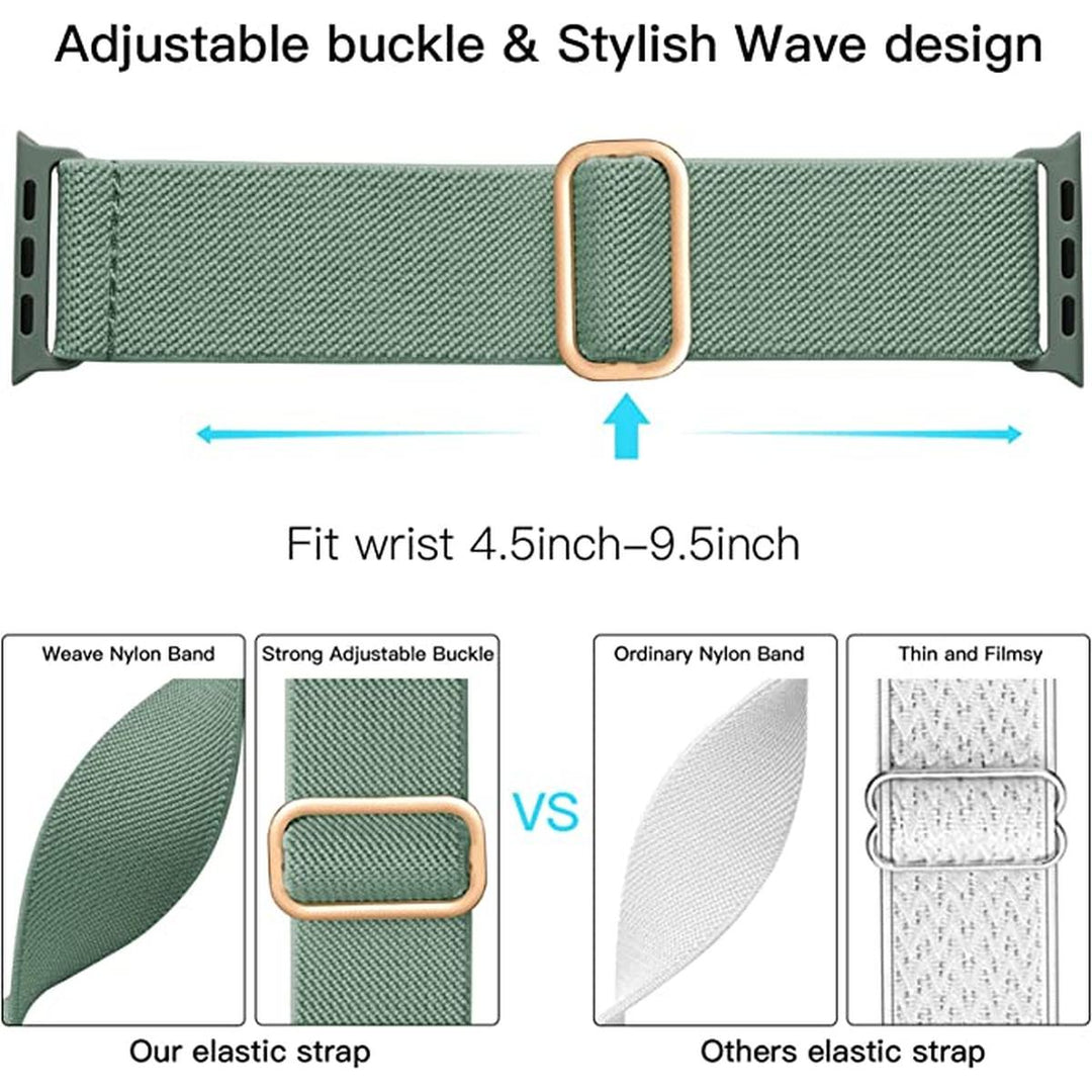 Elastic Pine Green iWatch Band - DOKUTRONIX