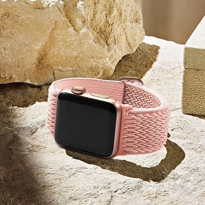 Dokutronix Pink Woven iWatch Band - Elastic Fit - DOKUTRONIX