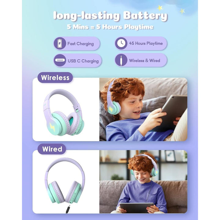 Seenda Kiddo Bluetooth Headphones for Boys - DOKUTRONIX
