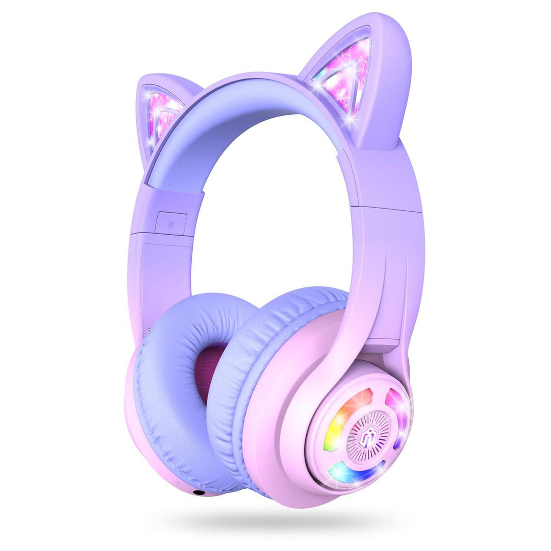 iClever Purrfect Kids Cat Ear Headphones - DOKUTRONIX