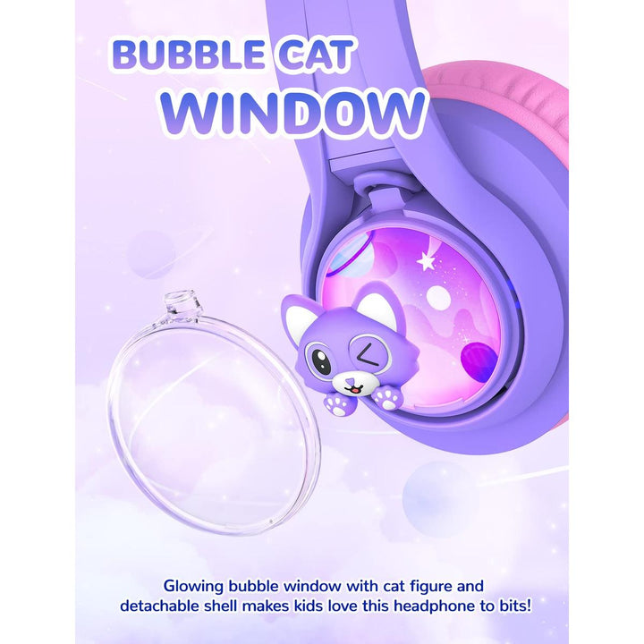 iClever Purrfect Kids Cat Ear Headphones - DOKUTRONIX