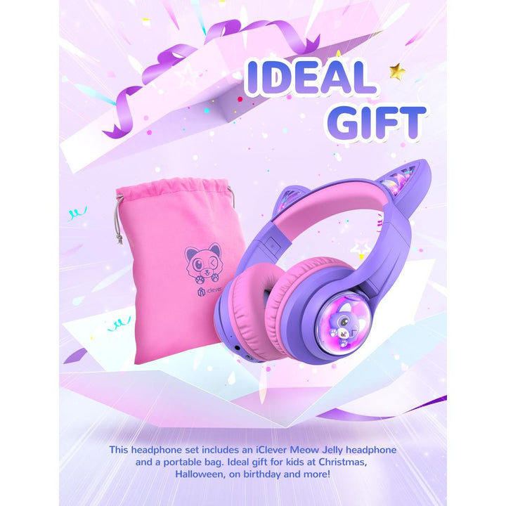 iClever Purrfect Kids Cat Ear Headphones - DOKUTRONIX