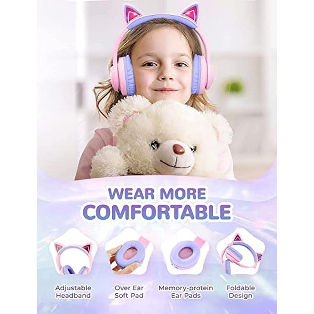 iClever Purrfect Kids Cat Ear Headphones - DOKUTRONIX