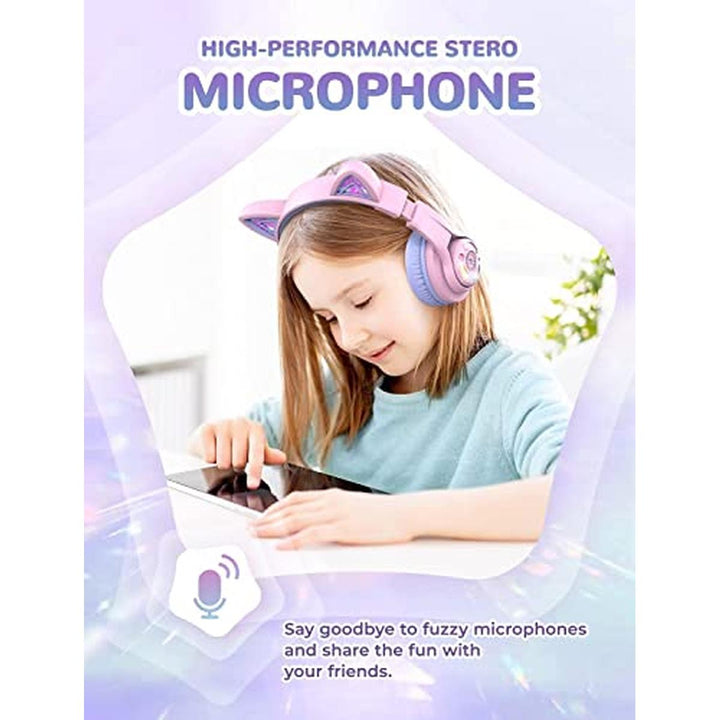 iClever Purrfect Kids Cat Ear Headphones - DOKUTRONIX