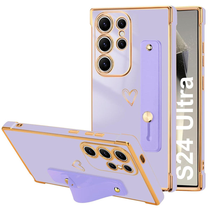 Galaxy S24 Ultra Love-Heart Case - Purple - DOKUTRONIX