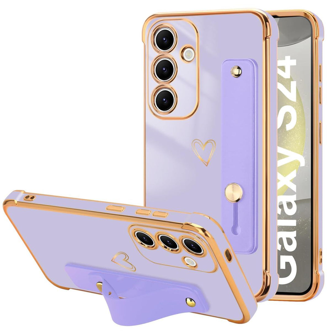 Galaxy S24 Ultra Love-Heart Case - Purple - DOKUTRONIX