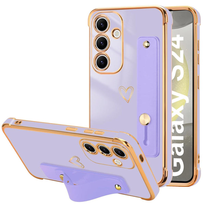 Galaxy S24 Ultra Love-Heart Case - Purple - DOKUTRONIX