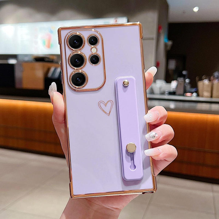 Galaxy S24 Ultra Love-Heart Case - Purple - DOKUTRONIX