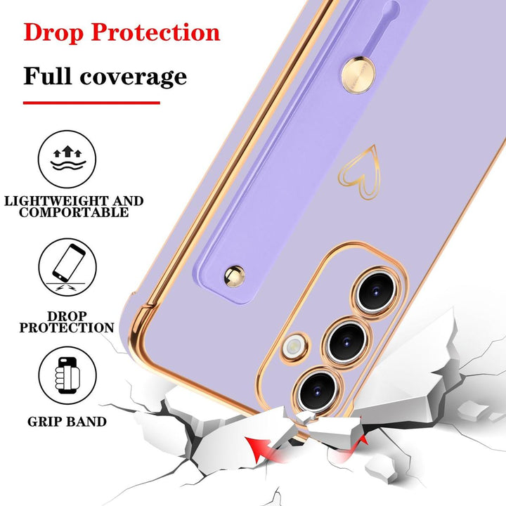 Galaxy S24 Ultra Love-Heart Case - Purple - DOKUTRONIX