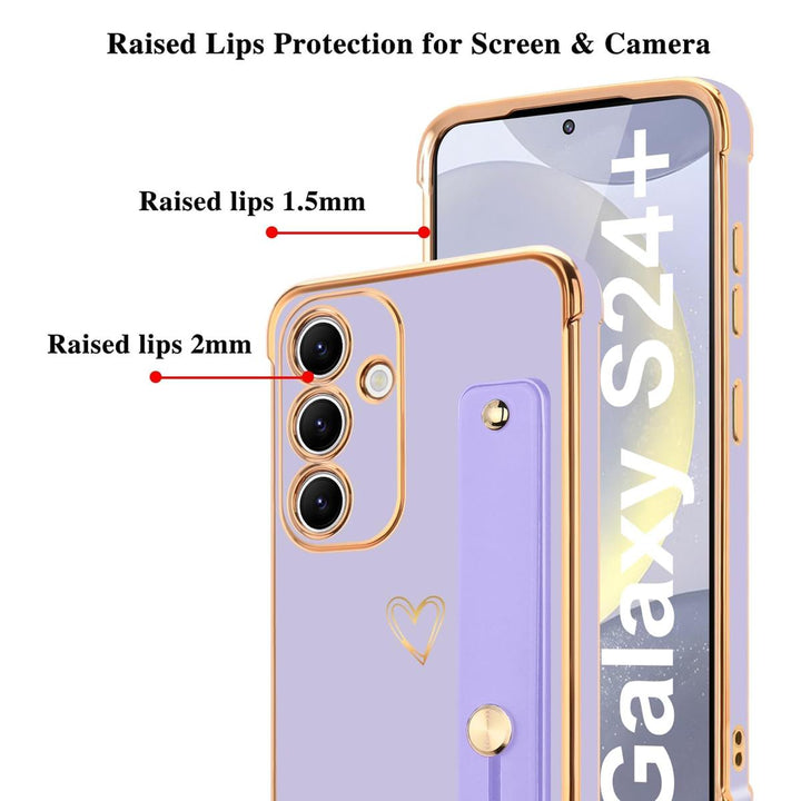 Galaxy S24 Ultra Love-Heart Case - Purple - DOKUTRONIX