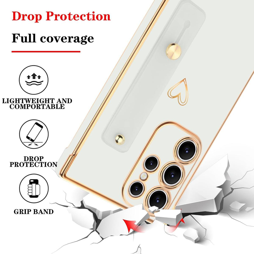 Galaxy S24 Ultra Love-Heart Case - Purple - DOKUTRONIX