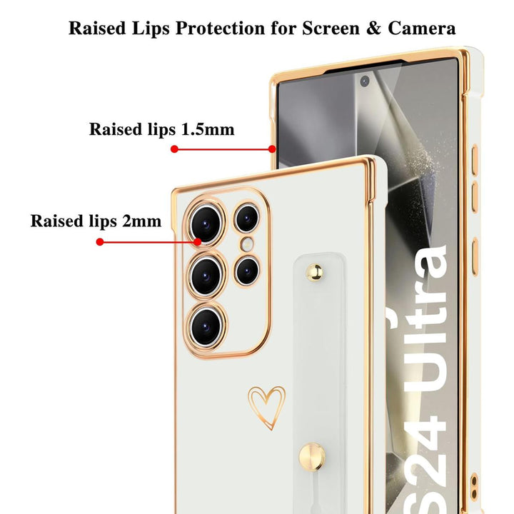 Galaxy S24 Ultra Love-Heart Case - Purple - DOKUTRONIX