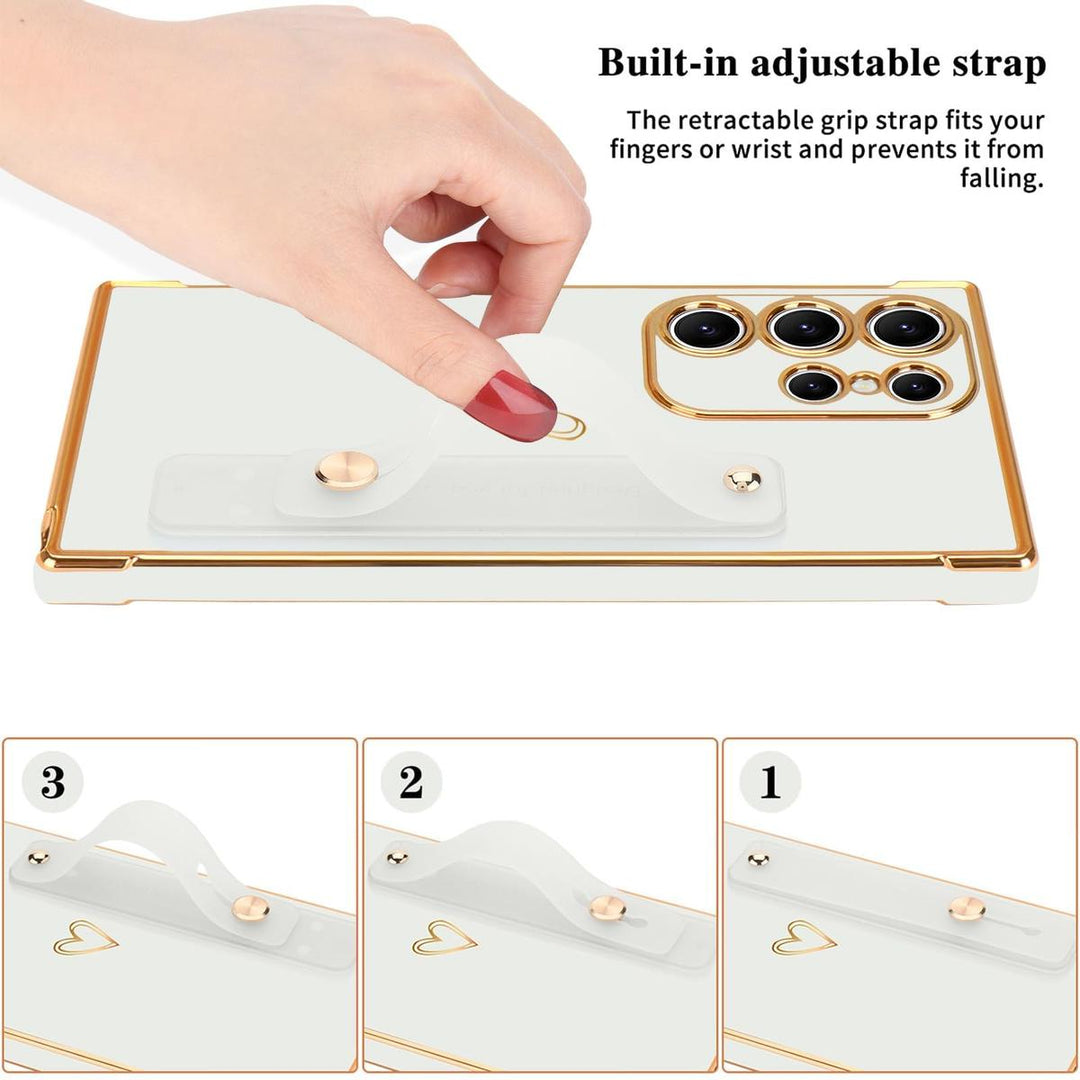 Galaxy S24 Ultra Love-Heart Case - Purple - DOKUTRONIX