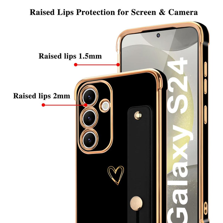 Galaxy S24 Ultra Love-Heart Case - Purple - DOKUTRONIX