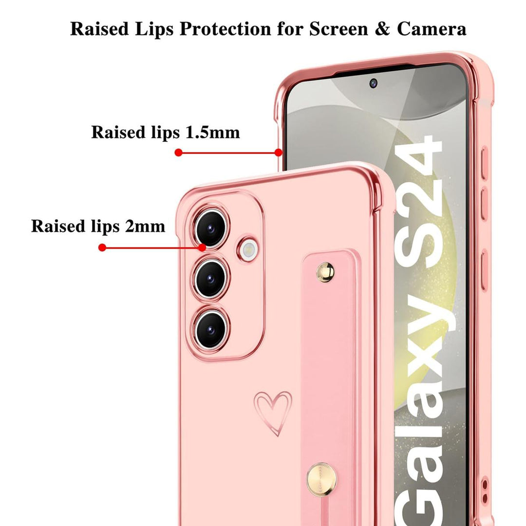 Galaxy S24 Ultra Love-Heart Case - Purple - DOKUTRONIX