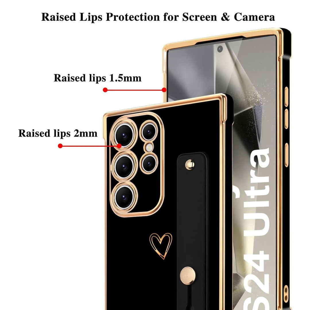 Galaxy S24 Ultra Love-Heart Case - Purple - DOKUTRONIX