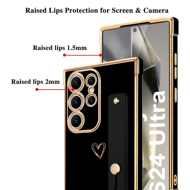 Galaxy S24 Ultra Love-Heart Case - Purple - DOKUTRONIX