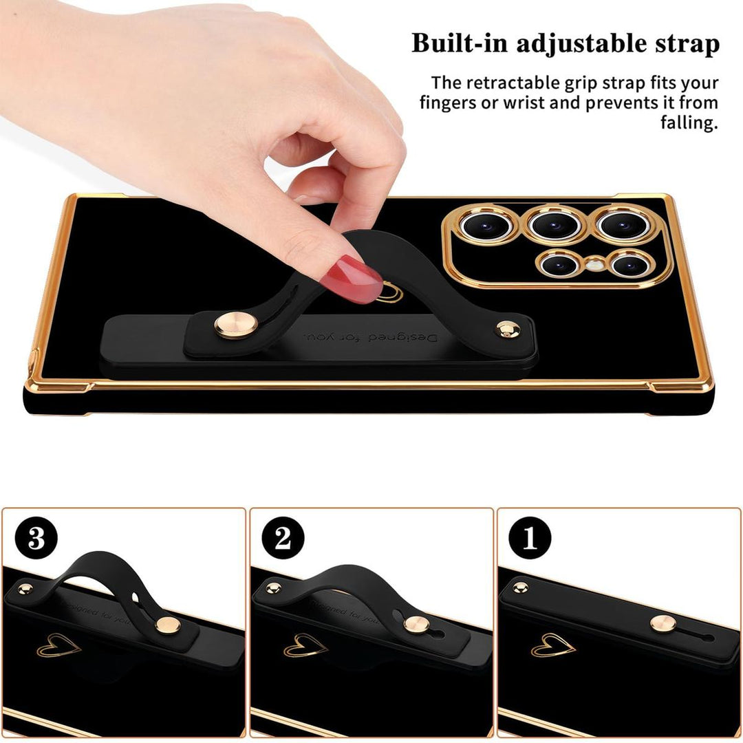 Galaxy S24 Ultra Love-Heart Case - Purple - DOKUTRONIX