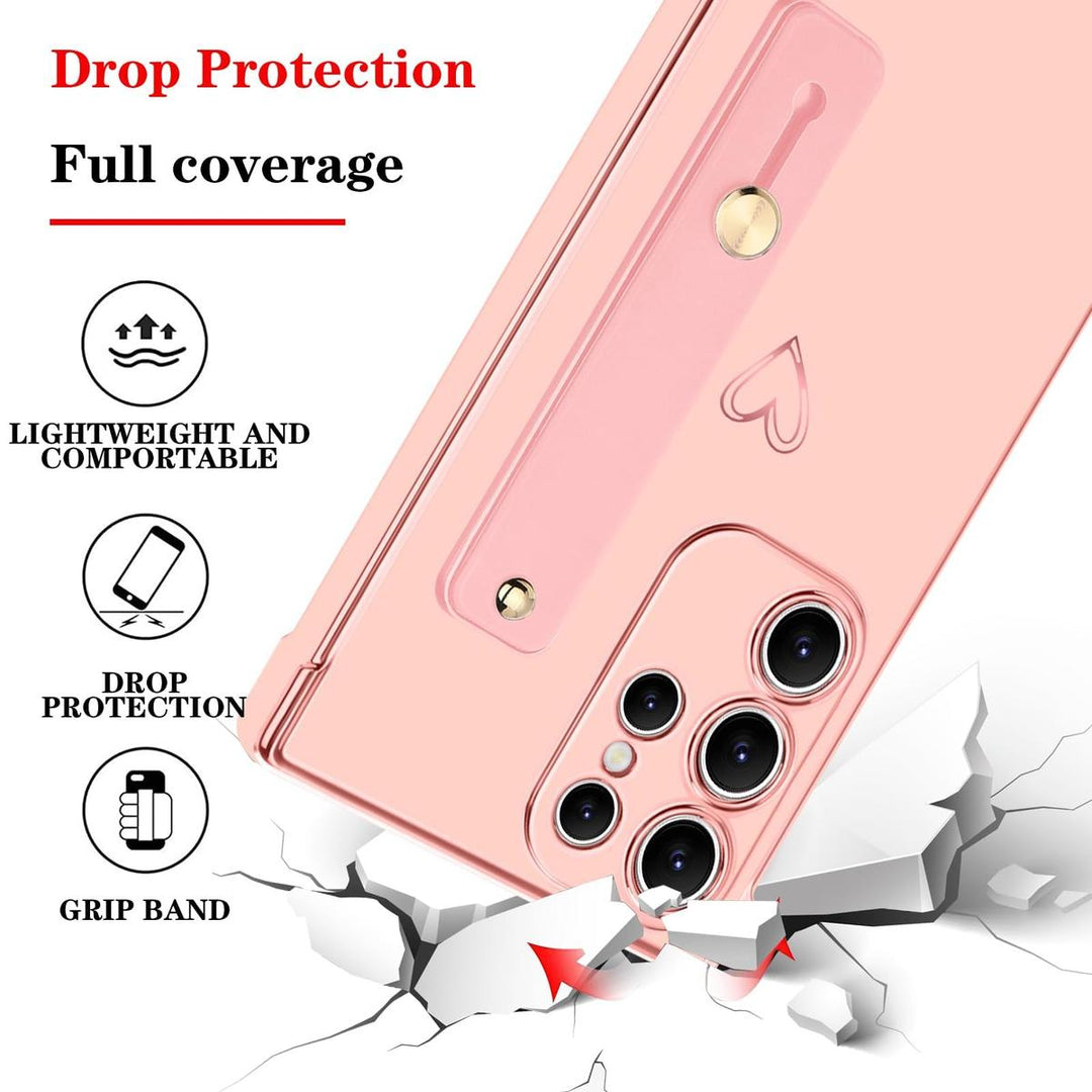 Galaxy S24 Ultra Love-Heart Case - Purple - DOKUTRONIX