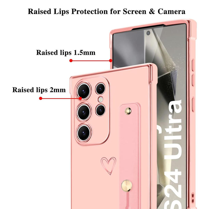 Galaxy S24 Ultra Love-Heart Case - Purple - DOKUTRONIX