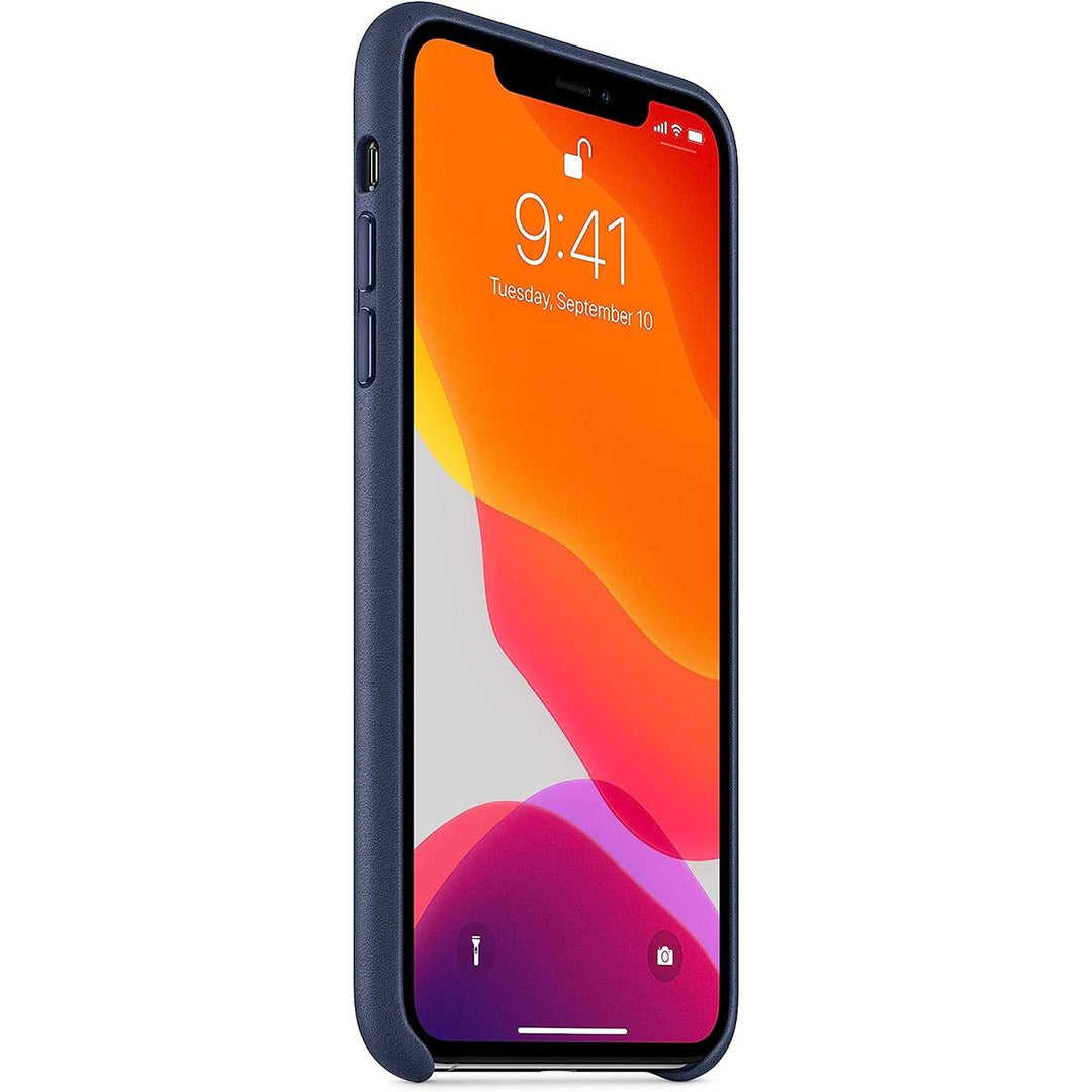 Midnight Blue Leather Case for iPhone 11 Pro Max - DOKUTRONIX
