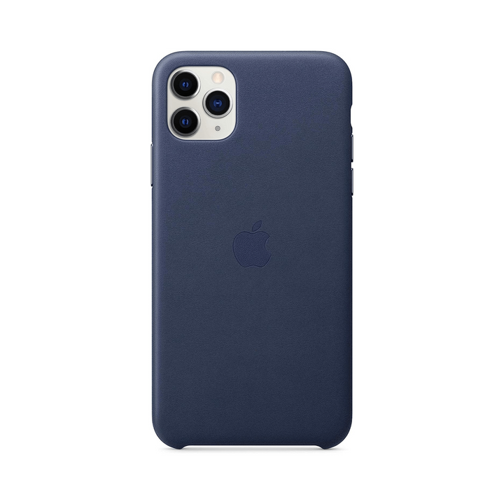 Midnight Blue Leather Case for iPhone 11 Pro Max - DOKUTRONIX