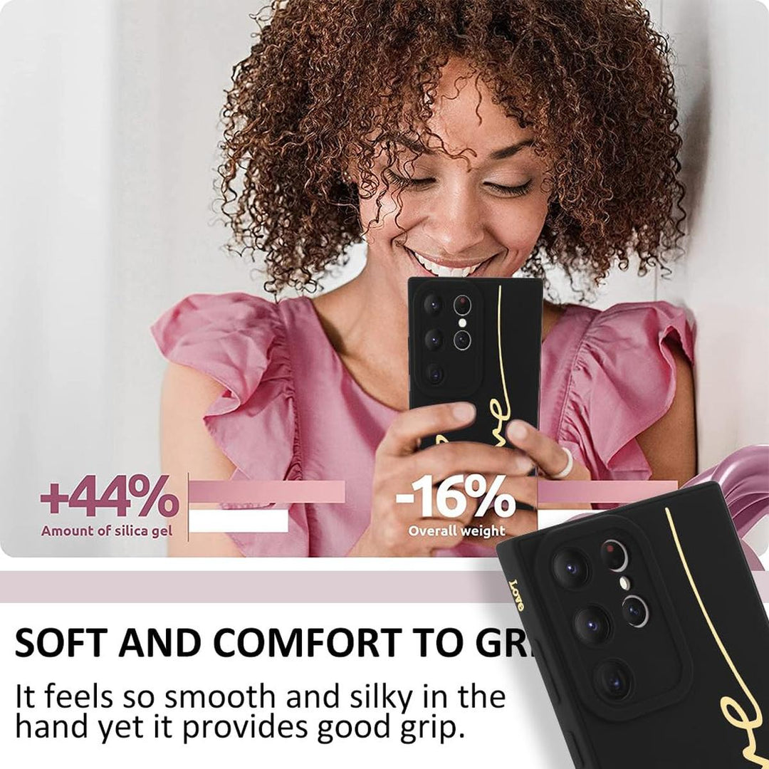 MOWIME Love Letter Case for Galaxy S24 Ultra - Black - DOKUTRONIX