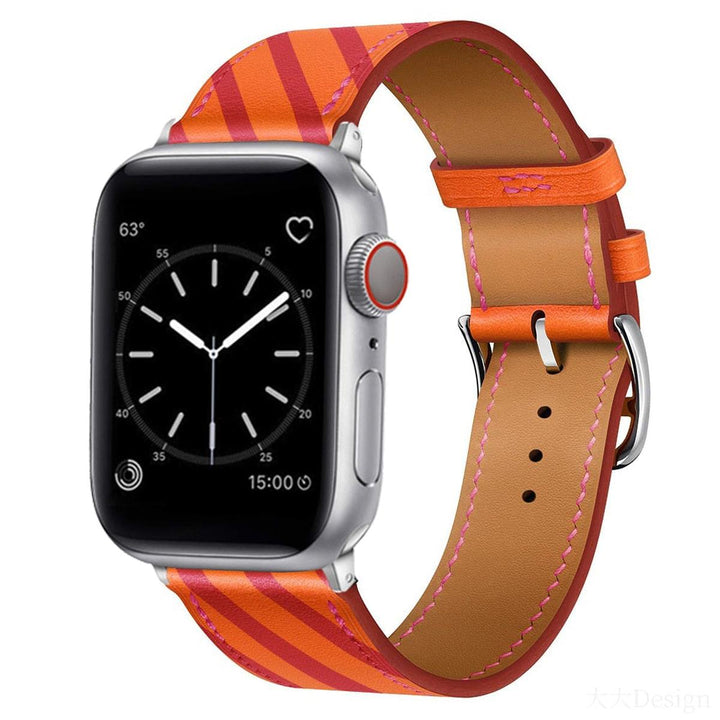 Elegance Leather Wrap for Apple Watch - DOKUTRONIX