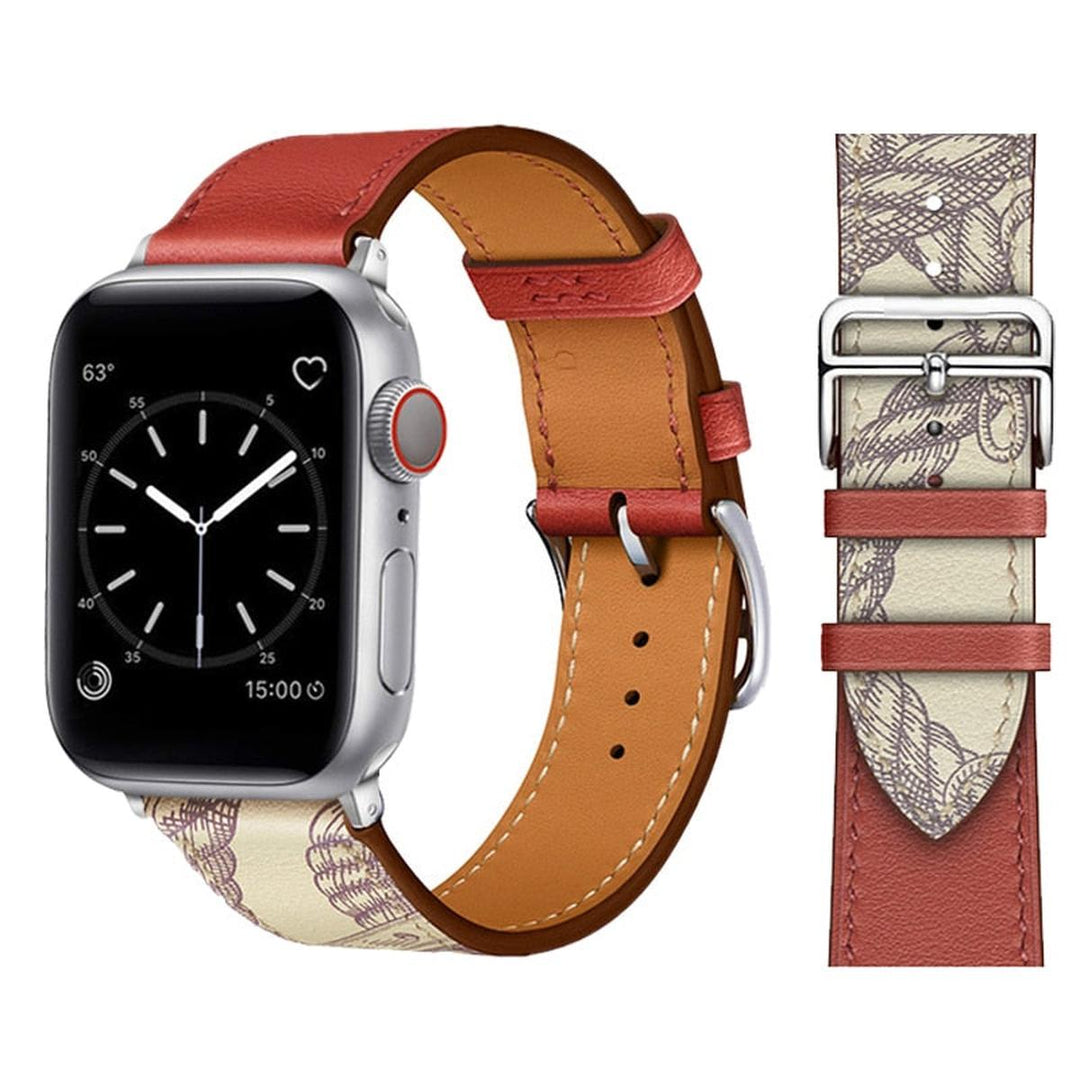 Elegance Leather Wrap for Apple Watch - DOKUTRONIX