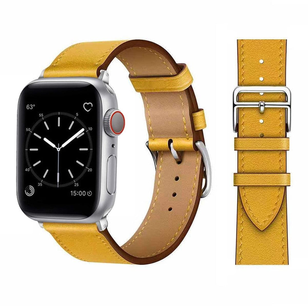 Elegance Leather Wrap for Apple Watch - DOKUTRONIX