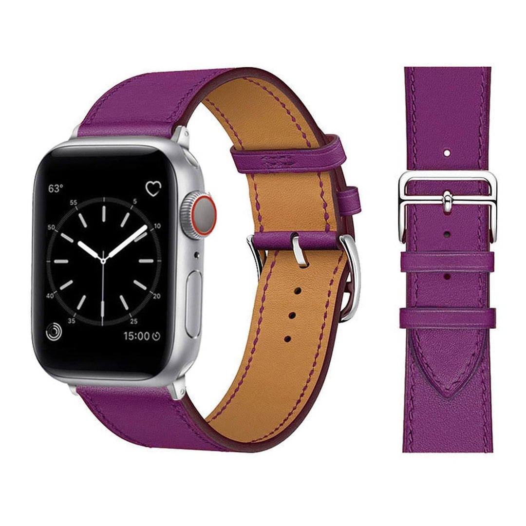 Elegance Leather Wrap for Apple Watch - DOKUTRONIX